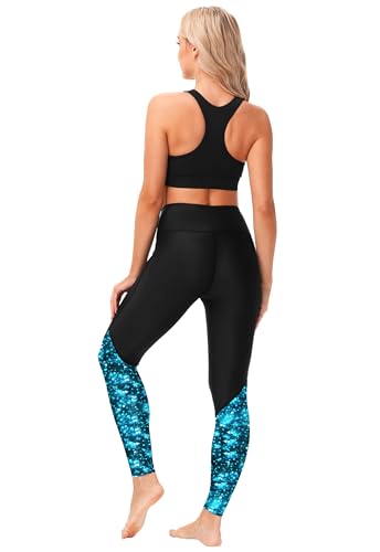 Image of AOBUTE Women Swim Pants UPF 50+ Rash Guard Pants High Waisted Swimming Leggings