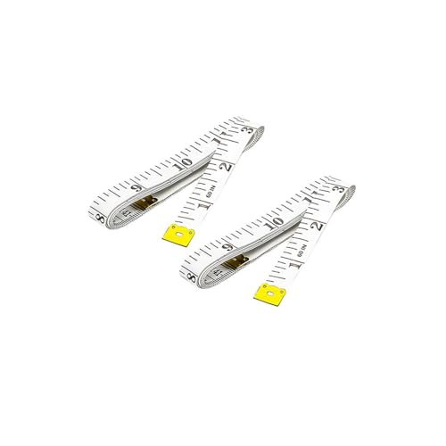 5RIDGE Dual Sided Body Measuring Soft Tape, 60 inch / 150 cm Perfect to Measure Body and Sewing Tape/Ruler White and Black