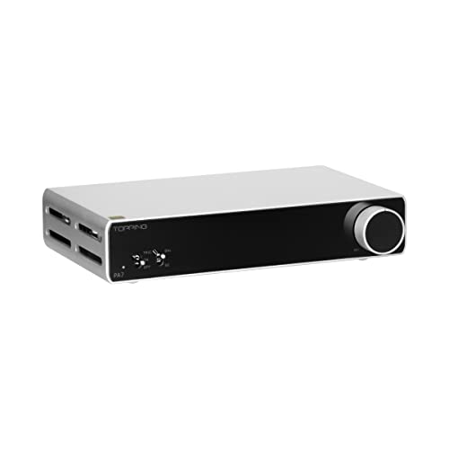 Image of KGUSS Topping PA7 Power Amplifier 210W x 2 Class D Fully Balanced AMP XLR /TRS /RCA Input 12V Trigger Stereo Home Audio Amplifier(PA7 Sliver)