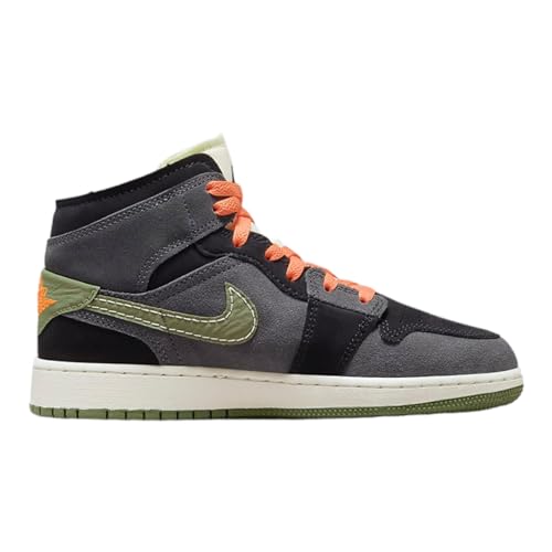 Nike Youth Air Jordan 1 Mid Se GS Electro Orange2