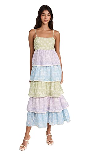 floral maxi dress flutter sleeve Women's Fate Finds a Way Blue Multi Floral V-Neck Flutter Sleeve Maxi Dress | Size: S