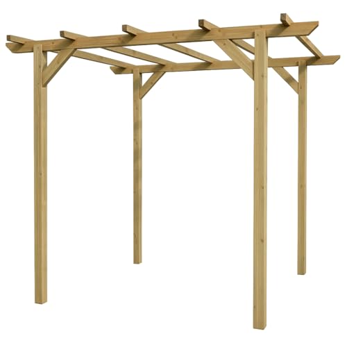 Pergola da Giardino 3x3 metri con struttura in Legno per Esterni