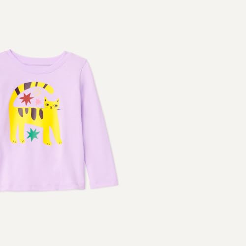 Image of Amazon Essentials Girls and Toddlers' Long-Sleeve Crewneck T-Shirts