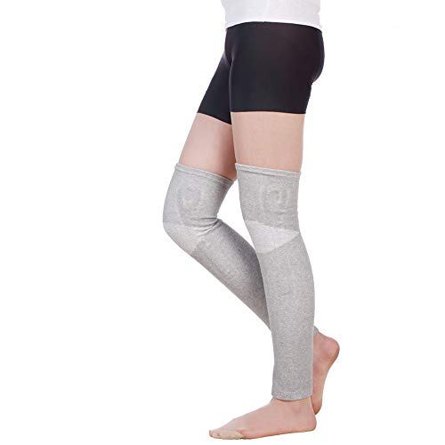 Preisvergleich Produktbild Winter Lange Knieschützer warme alte kalte Beine Damen Lackmaske Gelenkverdickung Leggings Männer Winter kalt kalt Alter Mann zu verhindern (Color : Standard Gray, Größe : L)