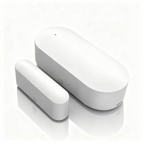 Smart WiFi Door and Window Sensor – Wireless Magnetic Contact Sensor with Real-Time App Alerts, Compatible with Alexa, Google Home, IFTTT – Home Security & Automation Door Window Monitor