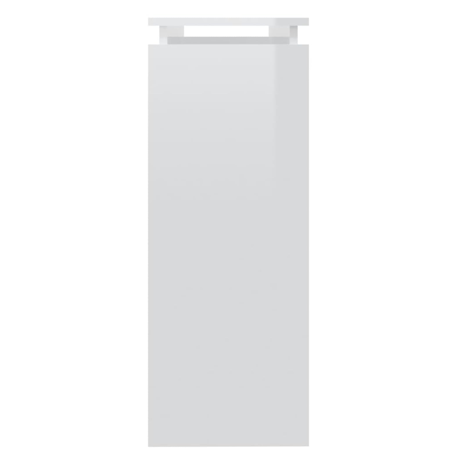 Homgoday Mesa Consola Madera contrachapada Blanco Brillante 102x30x80 cm Mesas auxiliares de salón,Mesa Consola Recibidor Mueble de Entrada Estrecha Clásica