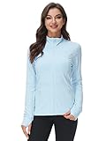 COZZIPLUS Women Zip up Athletic Running Jacket Lightweight Workout Yoga Top with Thumb Holes and Poc