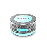 Okjew 骨伝導スピーカー Bluetoothスピーカー 振動スピーカー ポータブルワイヤレススピーカー 3Dサラウンドサウンド 7.5W出力 ダイナミックLEDライト搭載 家庭用 会社用 アウトドア用 (グレー 02)
