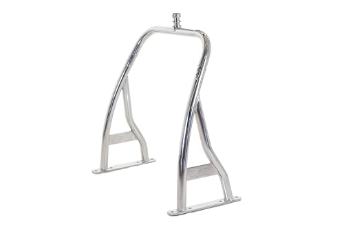 Big Air Rear Ski Pontoon Tower - Universal Outboard Boat Wake Tower - Accommodates 38' Mounting Width (Polished)