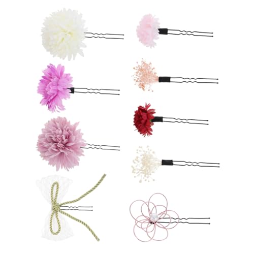 Épingles à cheveux fleur artificielle contre les chignons lâches Gatuida