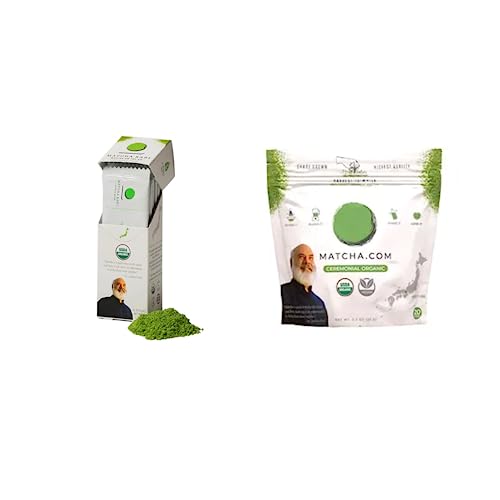 Té matcha ceremonial en polvo orgánico 20g individual miniatura 1