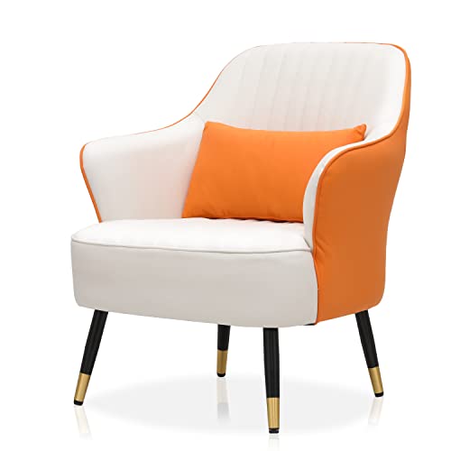 Sillón ergonómico plegable beige con tela de algodón miniatura 1