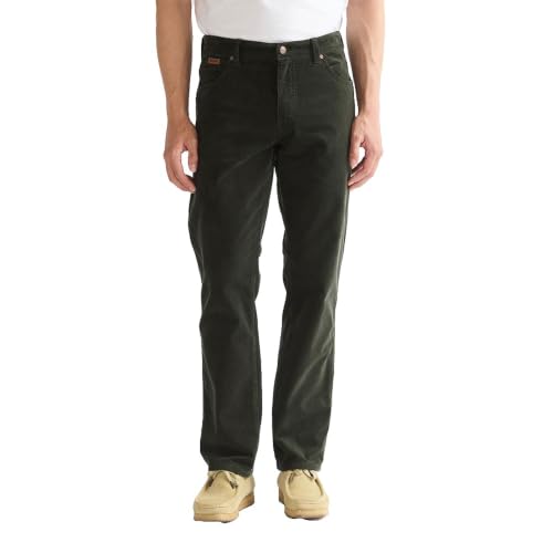 Wrangler - Jeans Herren - Authentic Straight Fit - Texas - Grün – Ansicht 1