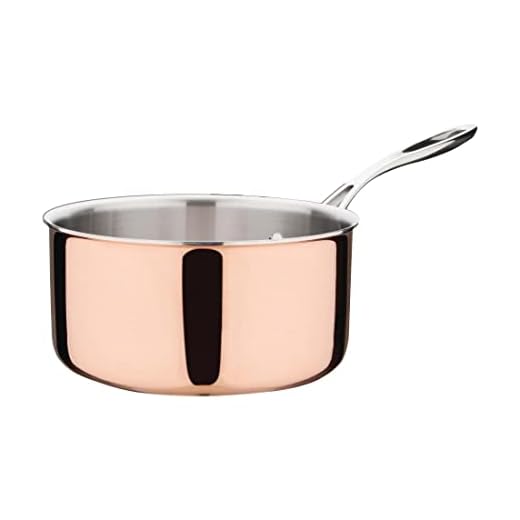 Vogue Inductie Tri-Wall Koperen steelpan - 200x100mm