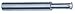 SCT 3/4" Min. I.D. Thread,5/8" Shank Dia.,4" OAL,10-32 TPI,6FL TiALN Solid Carbide Single Profile Thread Mill