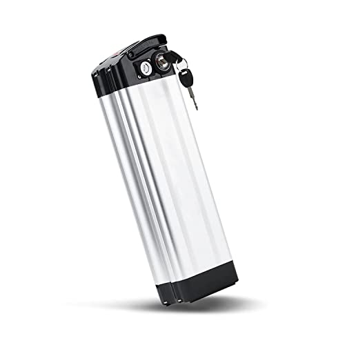 ZHIKAN Silver Fish 36V 15.6Ah Batería Bicicleta Eléctrica Pedelec Batería para 36V 350W / 500W / 800W con USB,Cargador,para XH370-10J Aldi Prophete MiFa Zhenlong Phylion
