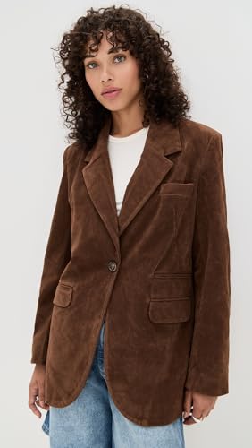 Free People Women's Paper Cut Vegan Suede Blazer2