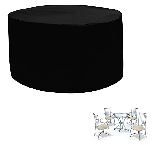 Housse de protection ronde 92 x 240 cm imperméable pour table et chaises outdoor
