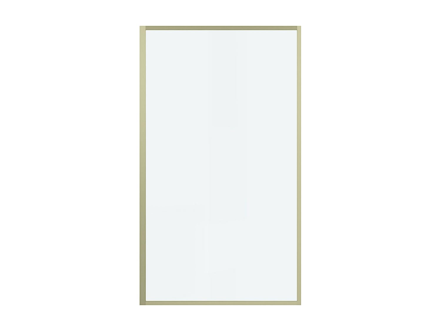Vente-unique - Pare baignoire doré style art déco - 80 x 140 cm - Verre trempé - BRADENTON