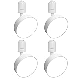 SPAHER ダクトレール用スポットライト 照明 LED 120W相当 取付け簡単 角度調節可能 電球付き 照明器具 植物育成ライト 明るい おしゃれ 天井 玄関 インテリア 12W ホワイト（昼白色 4個セット）