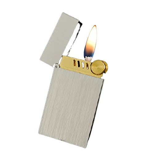 Briquet tranchée coupe-vent vintage en métal rechargeable