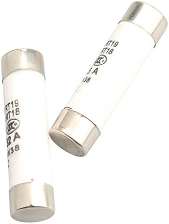10x38mm Cartridge Ceramic Fuse 6A Fast Blow Tube 500V 10x38 20Pcs for Power Strip Experiment Circuit Appliance Repair