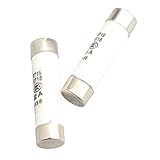 10x38mm Cartridge Ceramic Fuse 6A Fast Blow Tube 500V 10x38 20Pcs for Power Strip Experiment Circuit