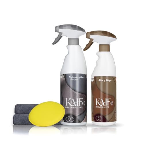 Sisbrill Kit Limpieza y Nutrición de Cuero Kaif   Etiquetas en Español.