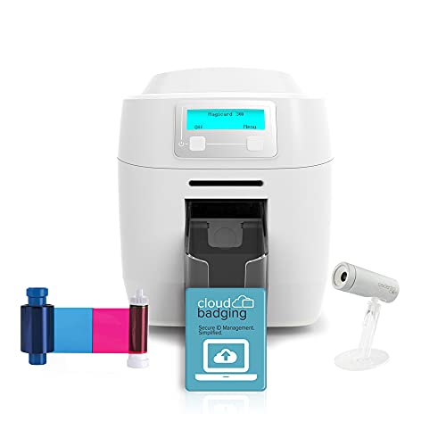 Magicard 300 ID Card Printer Bundle (Dual-Sided, Printer + Ribbon + Camera)