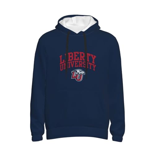Liberty University Men's Fleece Lined Hoodie Ultra-Soft Plush