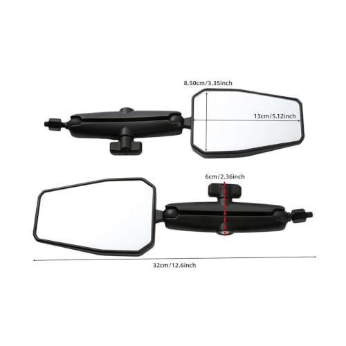 Espejo retrovisor moto touring rally adv plegable con amplio ángulo visual 3