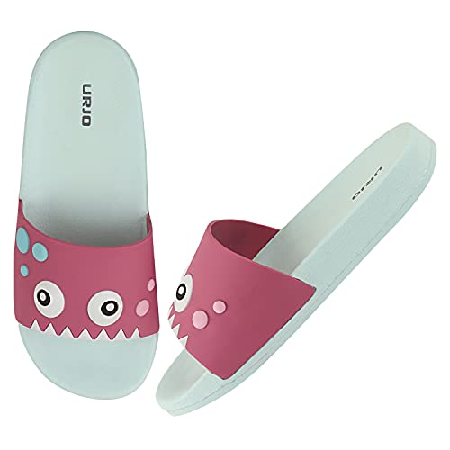 Image of URJO Kids's Sliders /Slippers Lightweight Super Flexible Arch Support Durable Anti Skid & Stylish Dailywear Sliders /Slippers for Boy's & Girl's