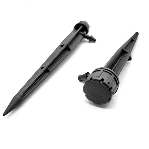 Adjustable Irrigation Drippers,Adjustable 360 Degree Water Flow Drip Irrigation System Drip Emitters for 4/7mm Tube PE Pipe for Flower beds, Vegetable Gardens, Herbs Gardens 50PCS - Image 4