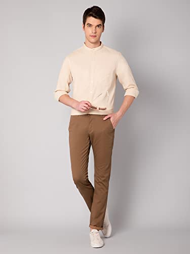 Image of Cantabil Men Cotton Solid Full Sleeve Casual Shirt (P MSHC00437B)