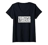 Mujer Fishkeeper y Sarcasmo Divertido Fishkeeping Camiseta Cuello V