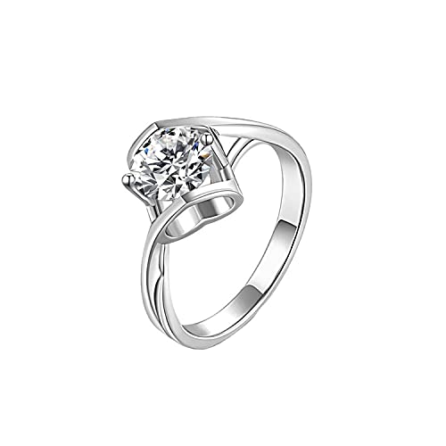 Bague romantique en moissanite et argent pour vos soirées