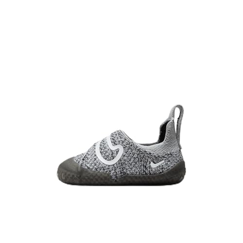 Nike Swoosh 1 Baby/Toddler Shoes (FB3244-001, Black/Wolf Grey/White) Size 6