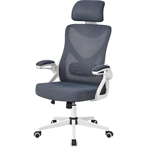 Abician Fauteuil de Bureau Ergonomique Chaise de Bureau en Maille à Haut Dossier avec Accoudoirs...