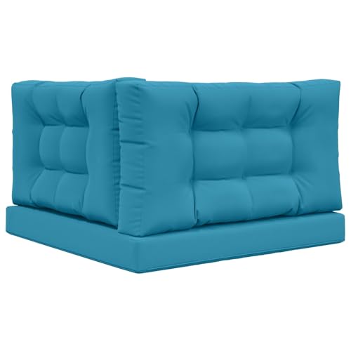 Coussin de canapé d'extérieur fixe et lavable bleu roi 80x80cm - 7