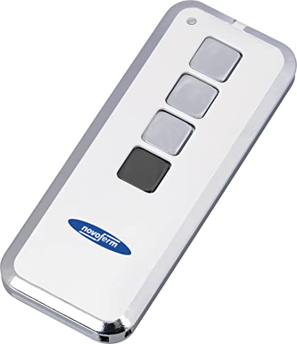 Novoferm Mini-Novotron 523 Handsender (3 Kanäle Fernbedienung für Garagentore Frequenz 433 MHz AES 128 Verschlüsselung) TM15916201150 Schwarz