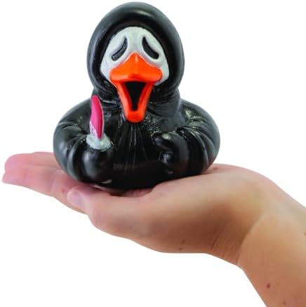 Ghost Face Horror Rubber Duck - 3.5x4 Inch Collectible Scream Movie Duck