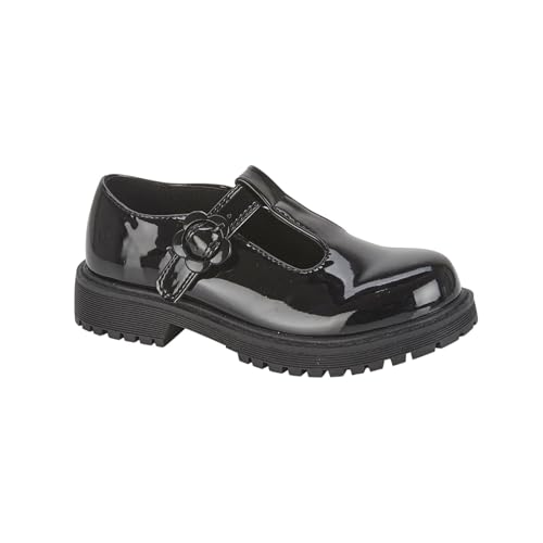 Chaussures d'école filles T-bar légères confortables souples tailles 26-34