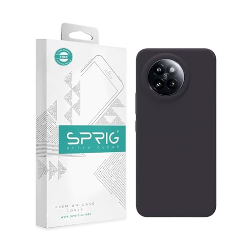 Image of SPRIG Compatible with Mi 14 CIVI Premium SilkTone Back Cover Drop Tested Shock Proof Mobile Case for Men, Women, Boys and Girls with Camera Protection (Charcoal Grey)