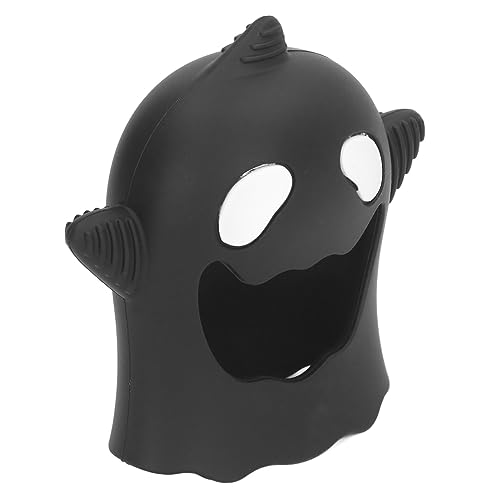 Kikumi Manopla Mordedora, Masajeador de Encías de Silicona, Ergonómica, Fantasma de Halloween, Manopla, Mordedor, Succión Suave para Necesidades (Negro)