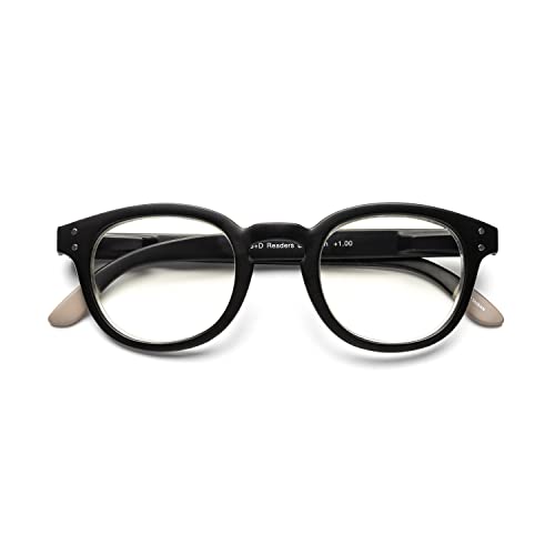 B + D Reading glasses - Brand Blue Ban Readers - Material Frame and temple: PC - Temples with flex - Blue Light filter lenses - Black Color - +1.50