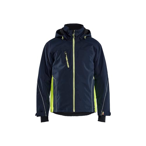 Veste de travail anti-froid Blaklader 4890 doublée technique jaune fluo et marine S
