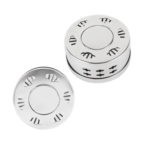 Caja de terapia de moxibustión portátil de acero inoxidable 2 piezas con control de temperatura para alivio del dolor miniatura 1