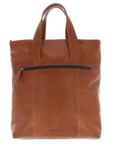Bolso shopper Leonhard Heyden Hamburg de cuero marrón con compartimento para portátil 7088 3