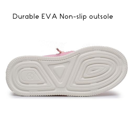 Image of Ahannie Kids Slip On Loafers, Boys Girls Casual Dress Shoes | Lightweight comfort,breathable,school or everyday wear
