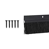 TMH Door Brush Sweep - 1.375' Brush x 36' Long, Dark Bronze (Black)